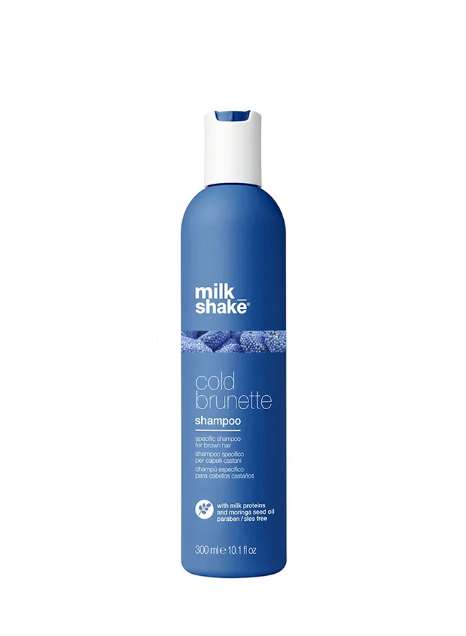 Milk Shake Cold Brunette Shampoo Blue Pigment Color Protection for Brown and Dark Blonde Hair (Blue, 300 mL) aalmv