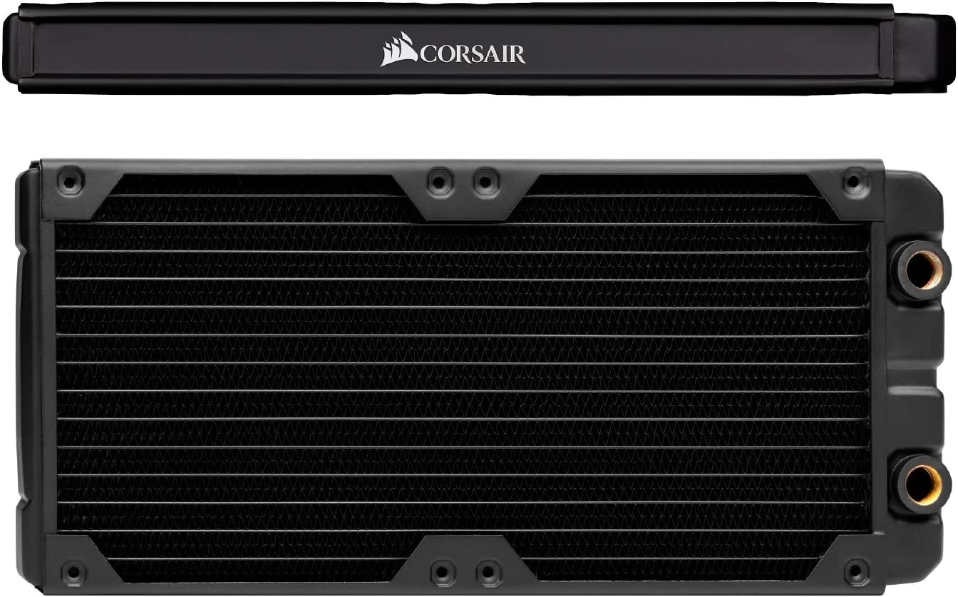Premium 280mm Water Cooling Radiator High-Performance Heat Exchanger for PC Custom Loop (Black, 280mm) jy1fg