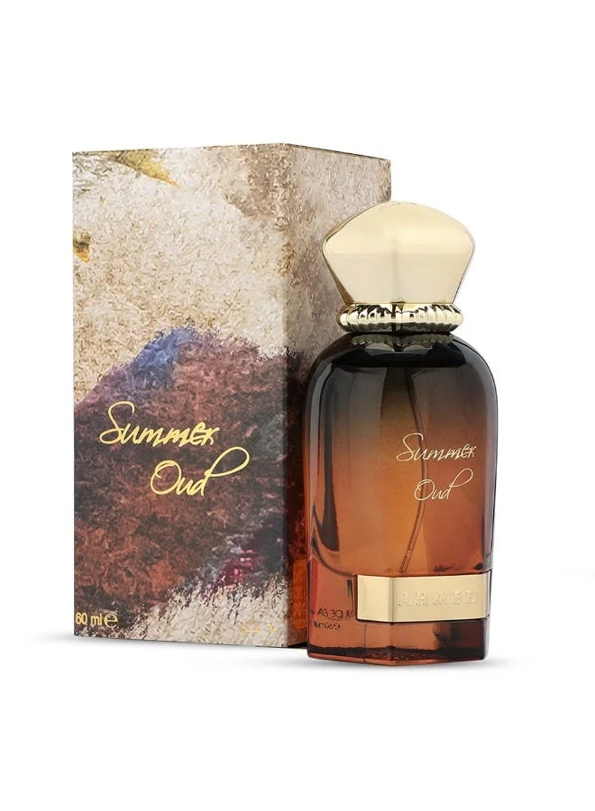 Ahmed Al Maghribi Summer Oud Eau de Parfum Premium Fragrance for Men and Women (60 mL) 19je6