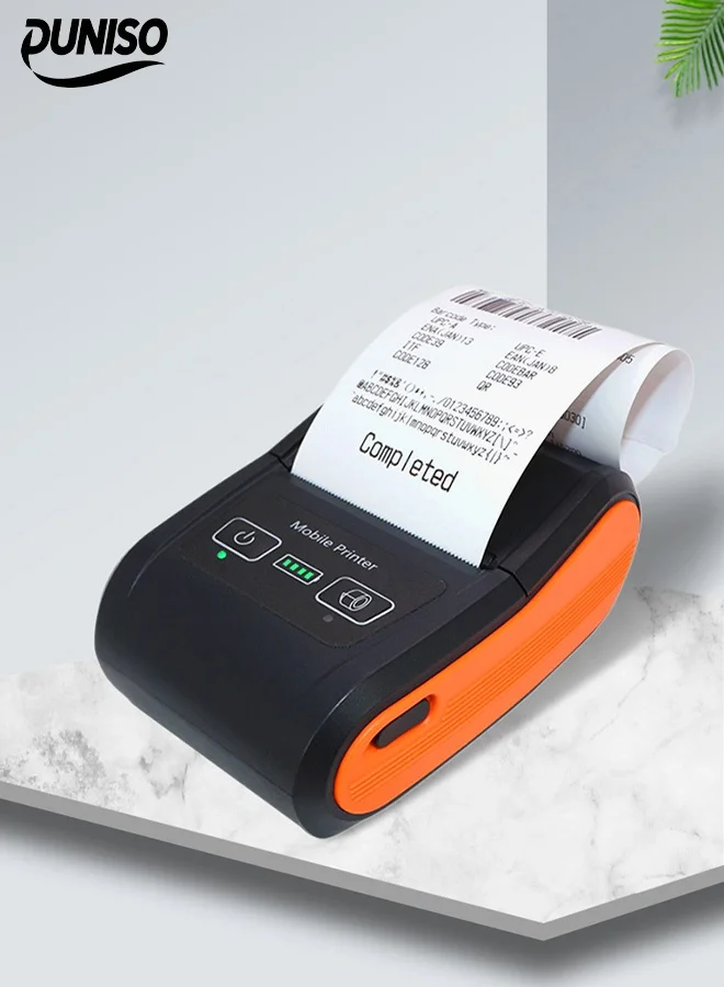 DUNISO Portable Thermal Printer Wireless Bluetooth Label Maker Compact Heavy-Duty for Retail Logistics and Restaurants at29c