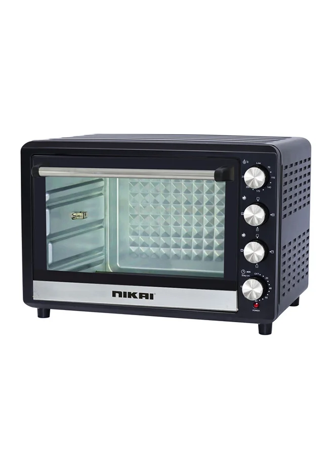 Nikai Electric Oven with Convection and Rotisserie Function (Black, 100 L, 2200 W) jt6tz