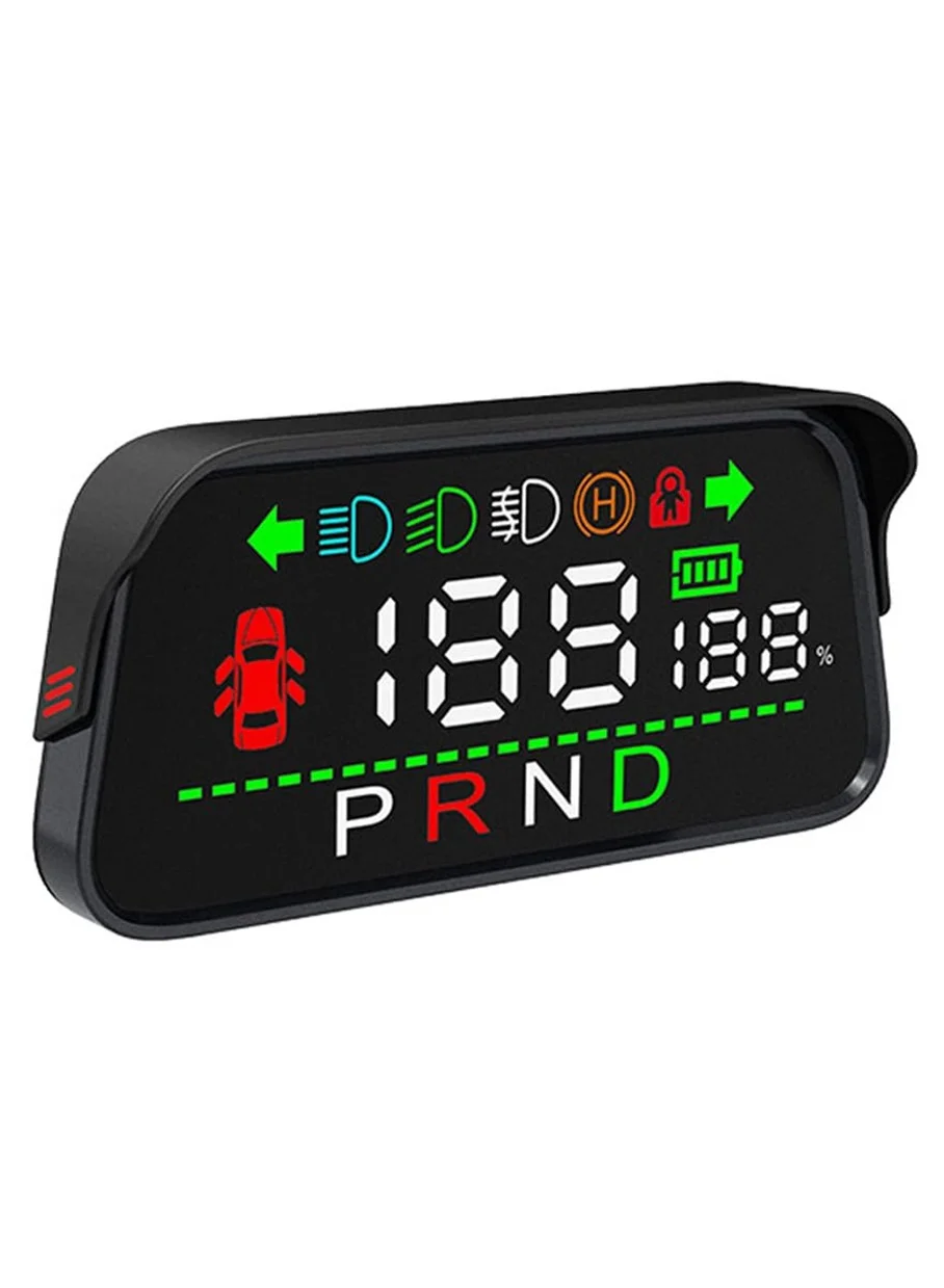 SYOSI Digital Heads Up Display Speedometer with Gear Indicator and Braking Monitor for Electric Vehicles (Black, 1 Unit) yc19x