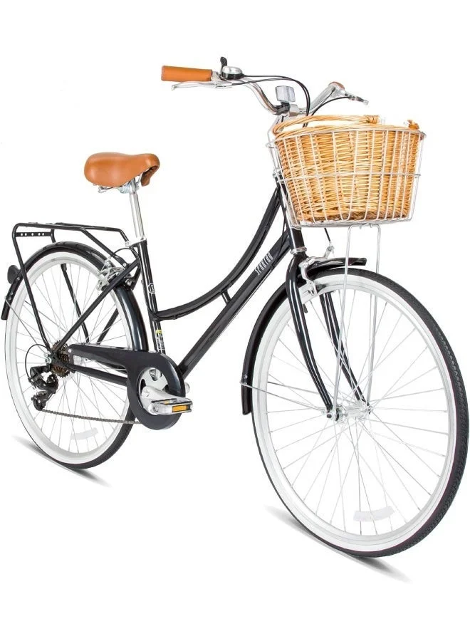 Spartan Platinum City Bike Lightweight Aluminum Frame Commuter Bicycle (Silver, 26-inch) v7lcf