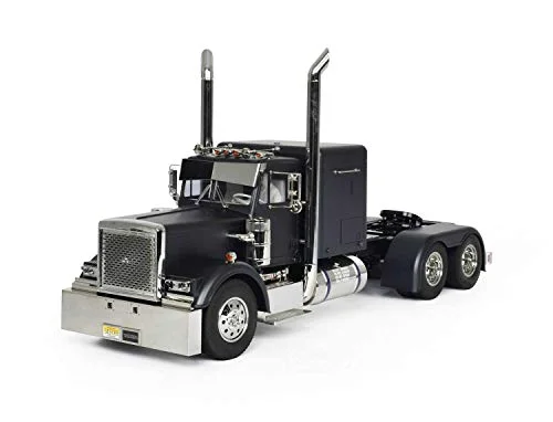 Premium RC Semi Truck Model Kit Matte Black Edition (1:14 Scale, 1 Count) e562d