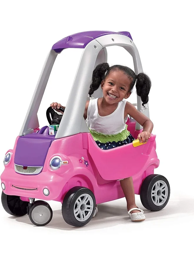 Rainbow Toys Easy Turn Coupe Riding Car for Toddlers, Premium Indoor and Outdoor Push-Along Toy with Removable Floorboard and Grip Handle (1 Unit) 2jo0k