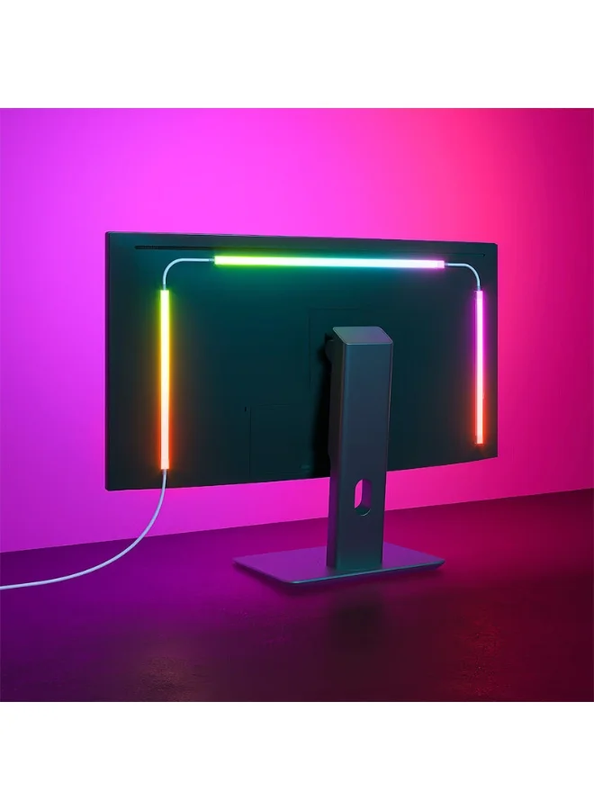 Faylor RGBIC LED Monitor Backlight Strip, Smart Sync Light Bar for Gaming and Movies (24 Inch) 671w7