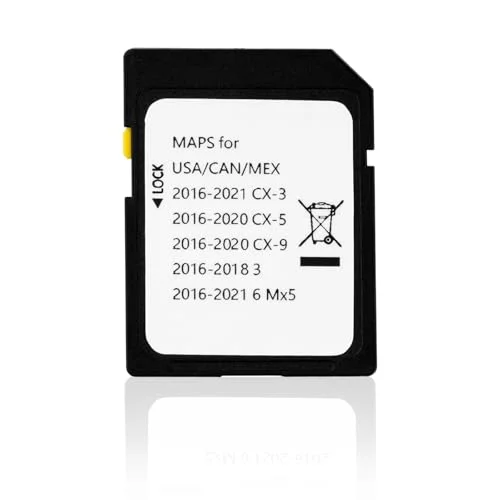 Forccord GPS Navigation SD Card Map Update for Mazda 3 6 CX-3 CX-5 CX-9 MX-5 (North America Region) 7nmrn
