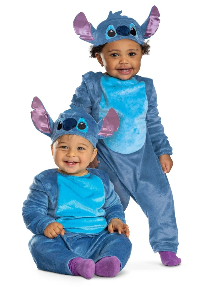 Party Centre Cartoon Character Deluxe Jumpsuit Costume for Toddler (Blue, 2T-4T) 9pya8