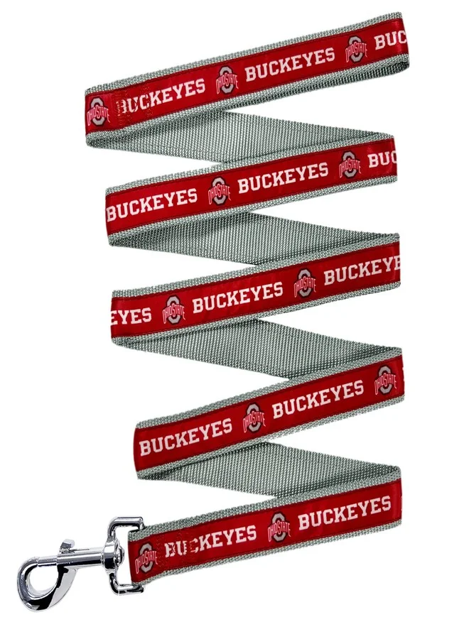 Premium Collegiate Dog Leash Ohio State Buckeyes Team Design Durable Nylon Pet Accessory (Small) l9yct