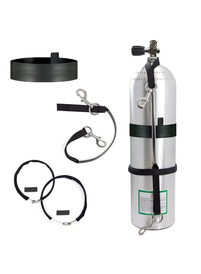 Highland Scuba Diving Stage Cylinder Strap Kit (Heavy-Duty Nylon, Adjustable, For Technical Diving) jt0y8