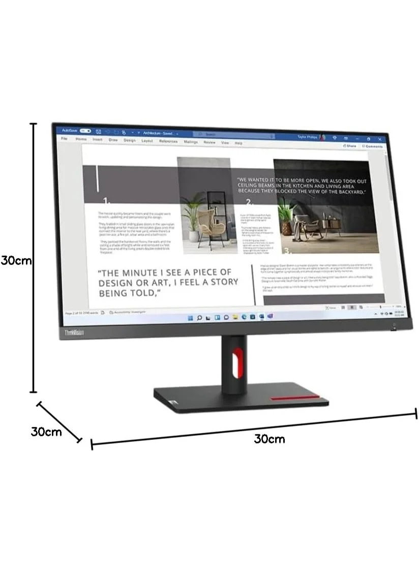 Premium 27-Inch Full HD IPS Monitor 100Hz Anti-Glare LED Display with Tilt Stand (Storm Grey, 68.58 cm) bfgq7