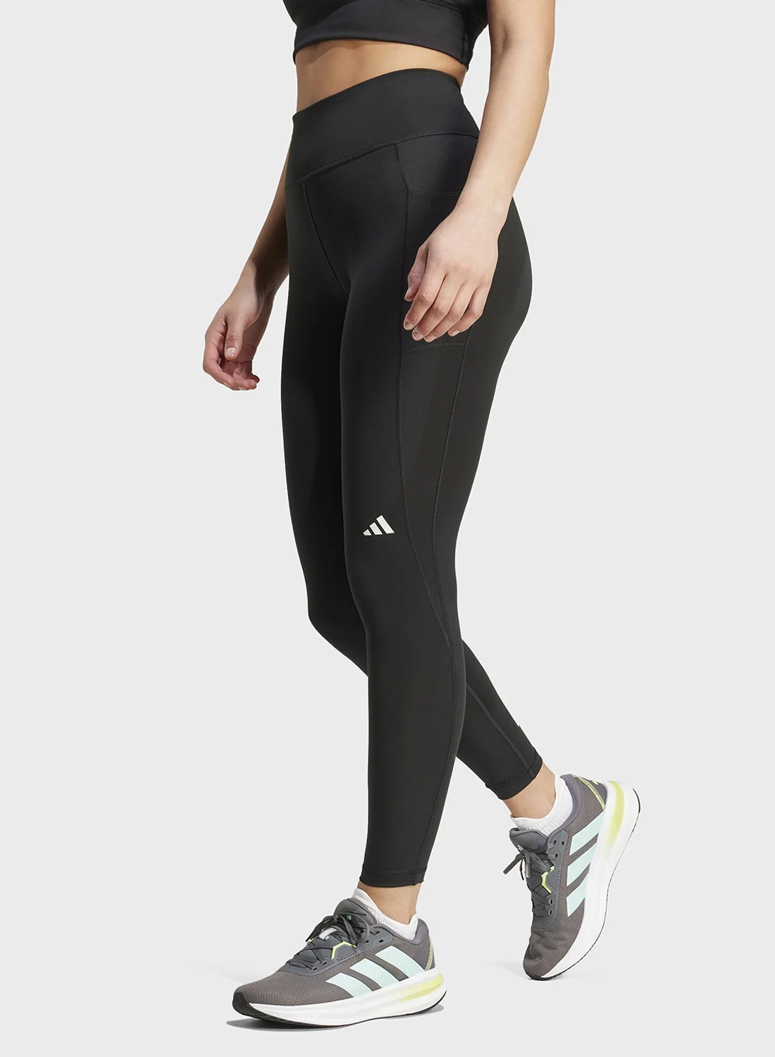 Sport 7/8 Length Performance Leggings Moisture-Wicking Athletic Tights for Women (Black, Medium) hg1ng