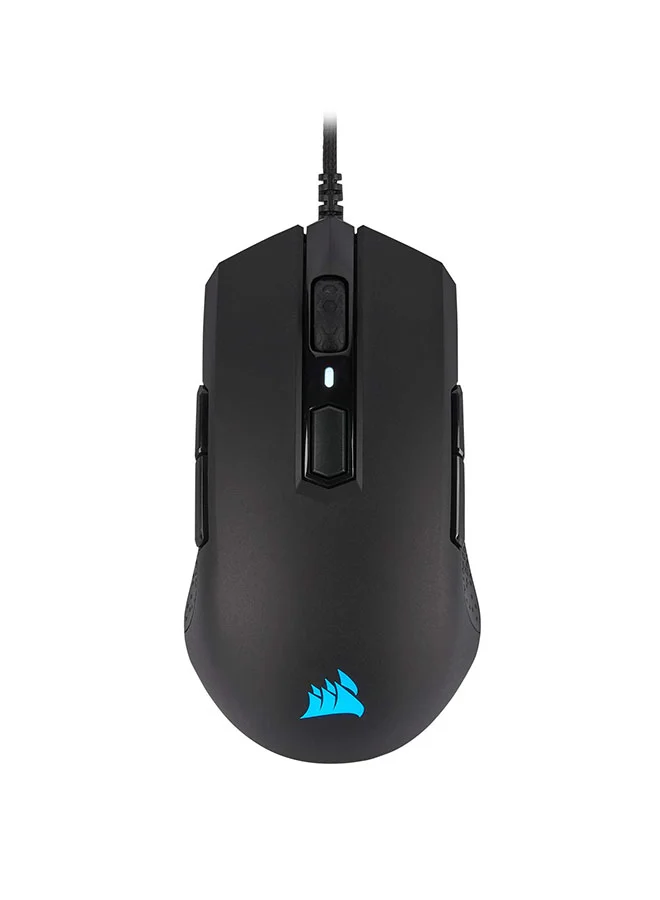 Premium Ambidextrous Wired Gaming Mouse High-Precision Optical Sensor Ergonomic Multi-Grip Design (Black) bdwmm