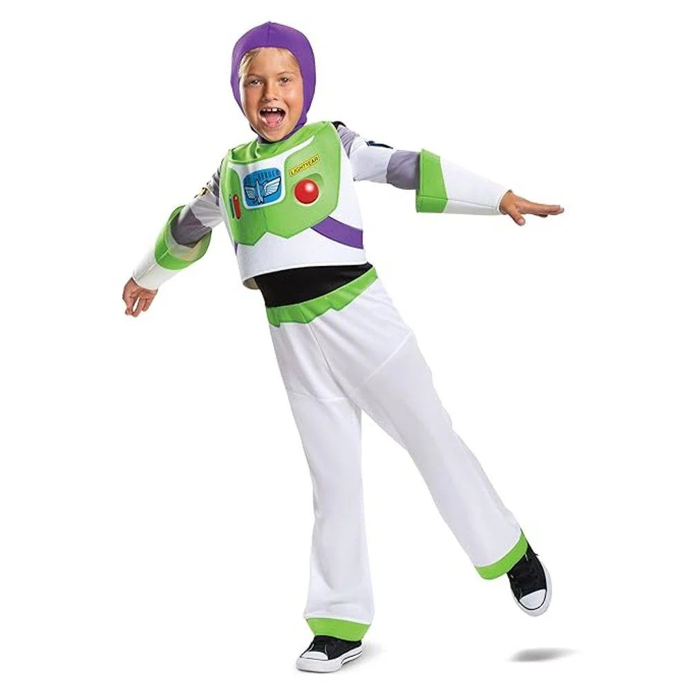 Space Ranger Hero Costume Set (White/Green, 7-8 Years) z9xl1