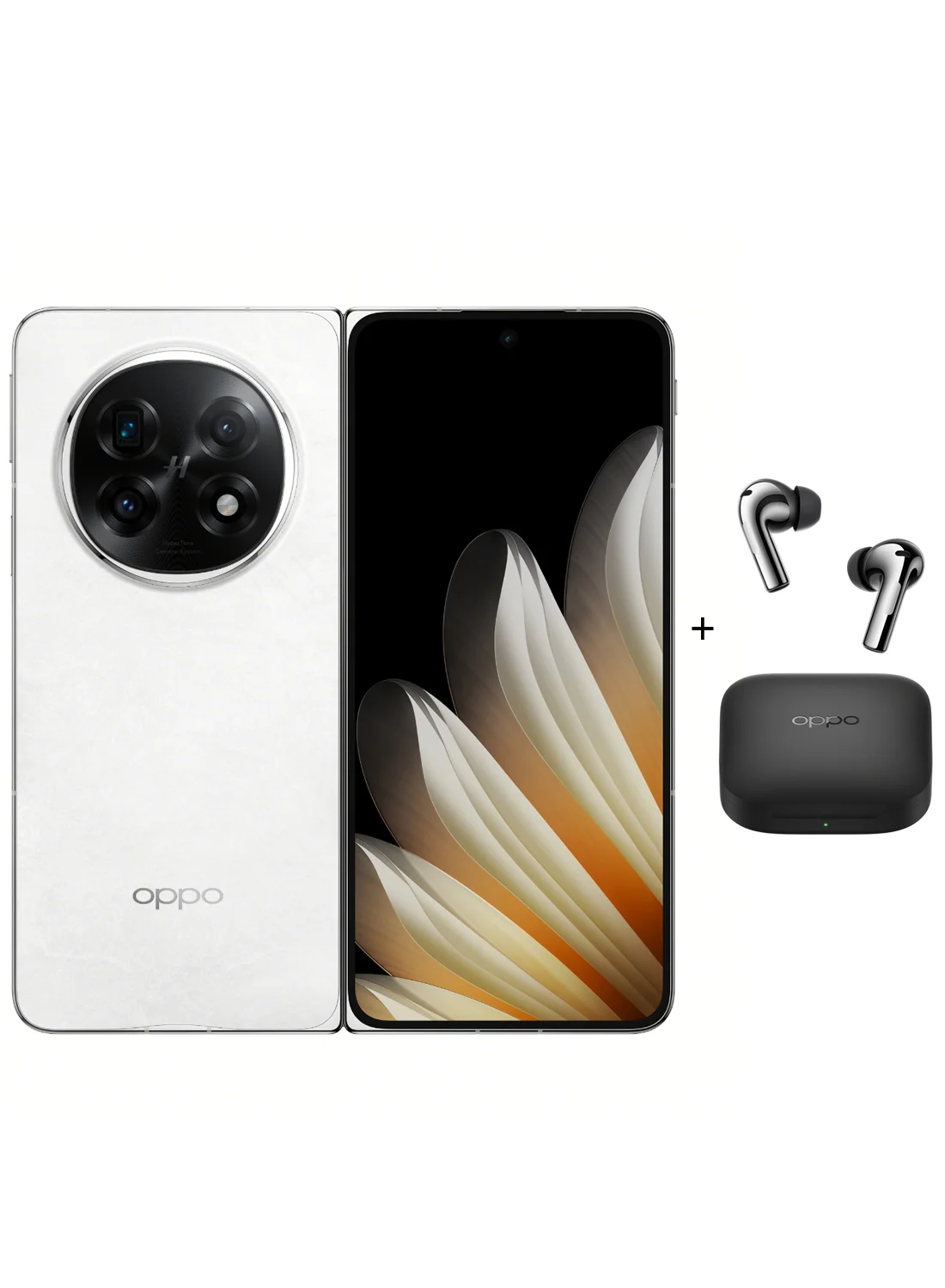 Premium Foldable Smartphone 5G 16GB RAM 512GB Storage with Wireless Earbuds and Screen Protection (Misty White, 19.86 cm) 3cog7