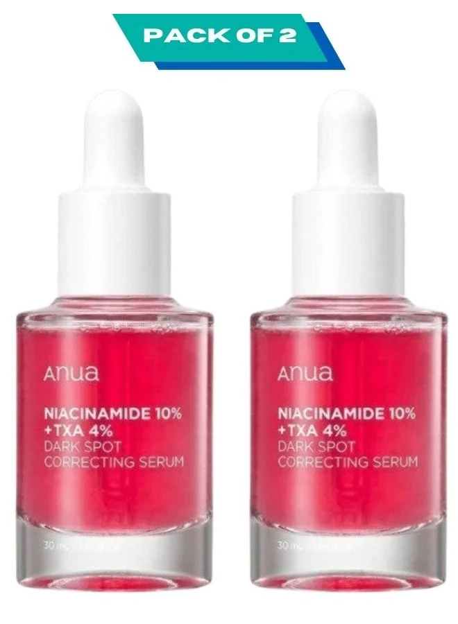 Anua Niacinamide 10% + TXA 4% Serum Brightening Face Care (Pack of 2, 60 mL) h2dnt