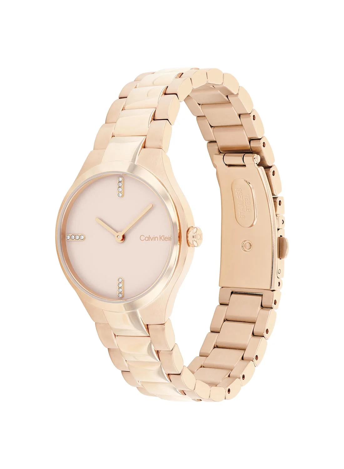 Premium Analog Round Stainless Steel Wrist Watch for Women (30 mm) tad3x