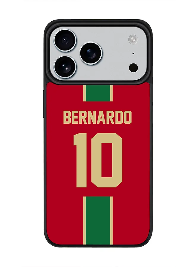 Stylizedd Magnetic Protective Case for Smartphone 17 Pro Max Slim Shockproof Cover with Football Portugal Design (1 Piece) 7kihe