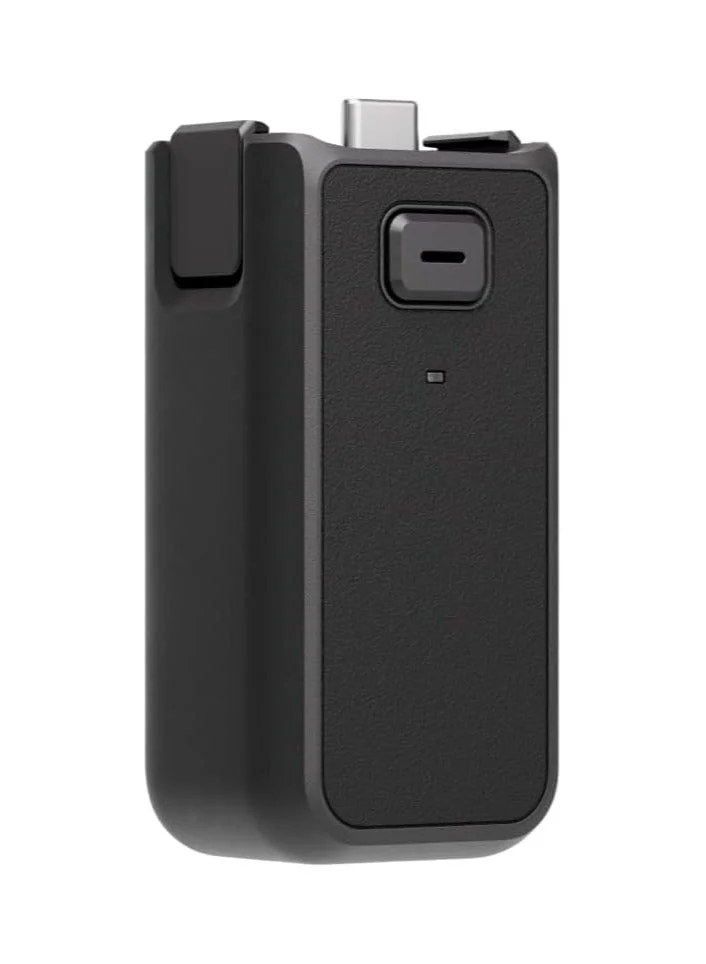 Premium Camera Battery Handle with Built-in 950mAh Power Bank and USB-C Port (Black, 950mAh) i05ju