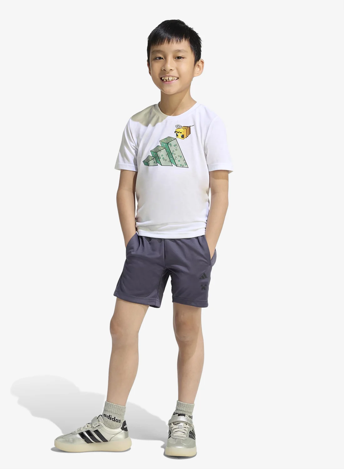 Sport Training Summer Set for Kids Breathable Athletic Apparel (Blue, 120 cm) 2n03i
