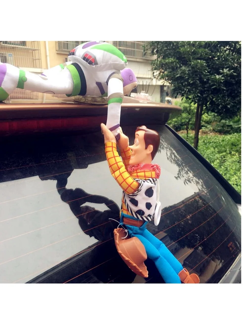 Cutie Cute Plush Character Car Hanging Ornament Decorative Doll Set (2 Pieces) pmvbb