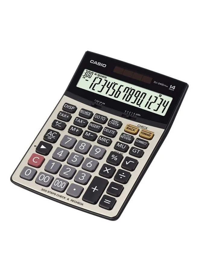 Premium 14-Digit Desktop Calculator Large Display Professional Office Accounting Tool (Multicolour) s4avy