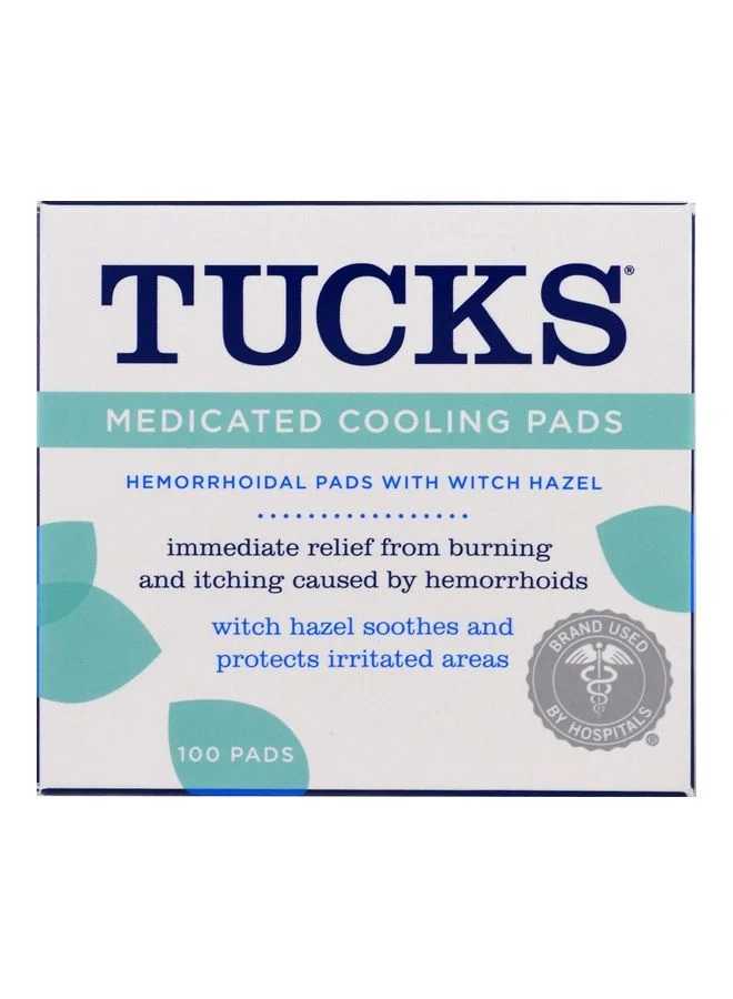 Premium Medicated Cooling Pads Soothing Relief for Sensitive Skin (100 Count) xanb9