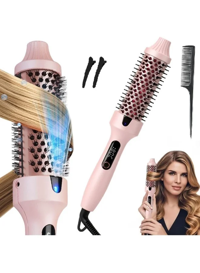 ATRJSZ Thermal Hair Styling Brush, Professional Heated Round Brush with Negative Ion Technology (Pink, 3.8 cm) ihi5k