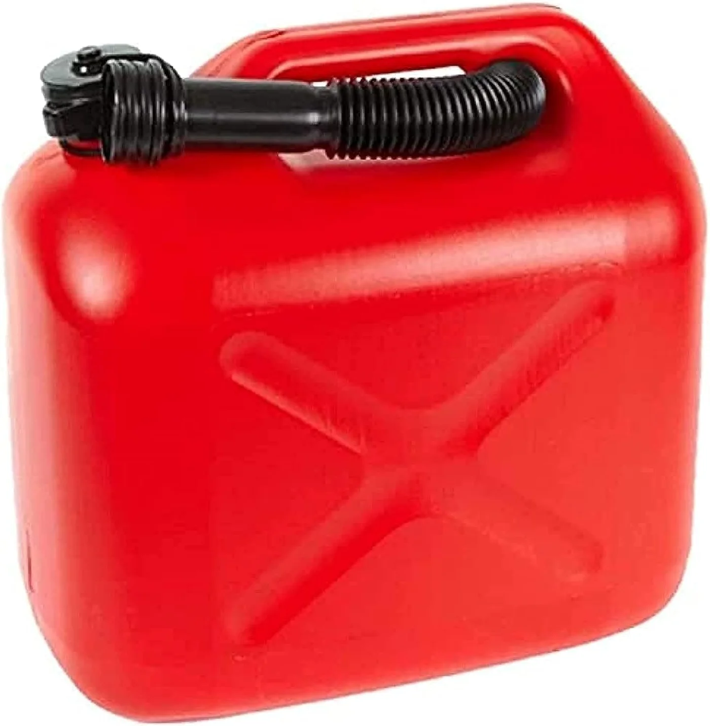 AQSON Petrol Storage Container with Flexible Spout (Red, 10 L) fi3xi