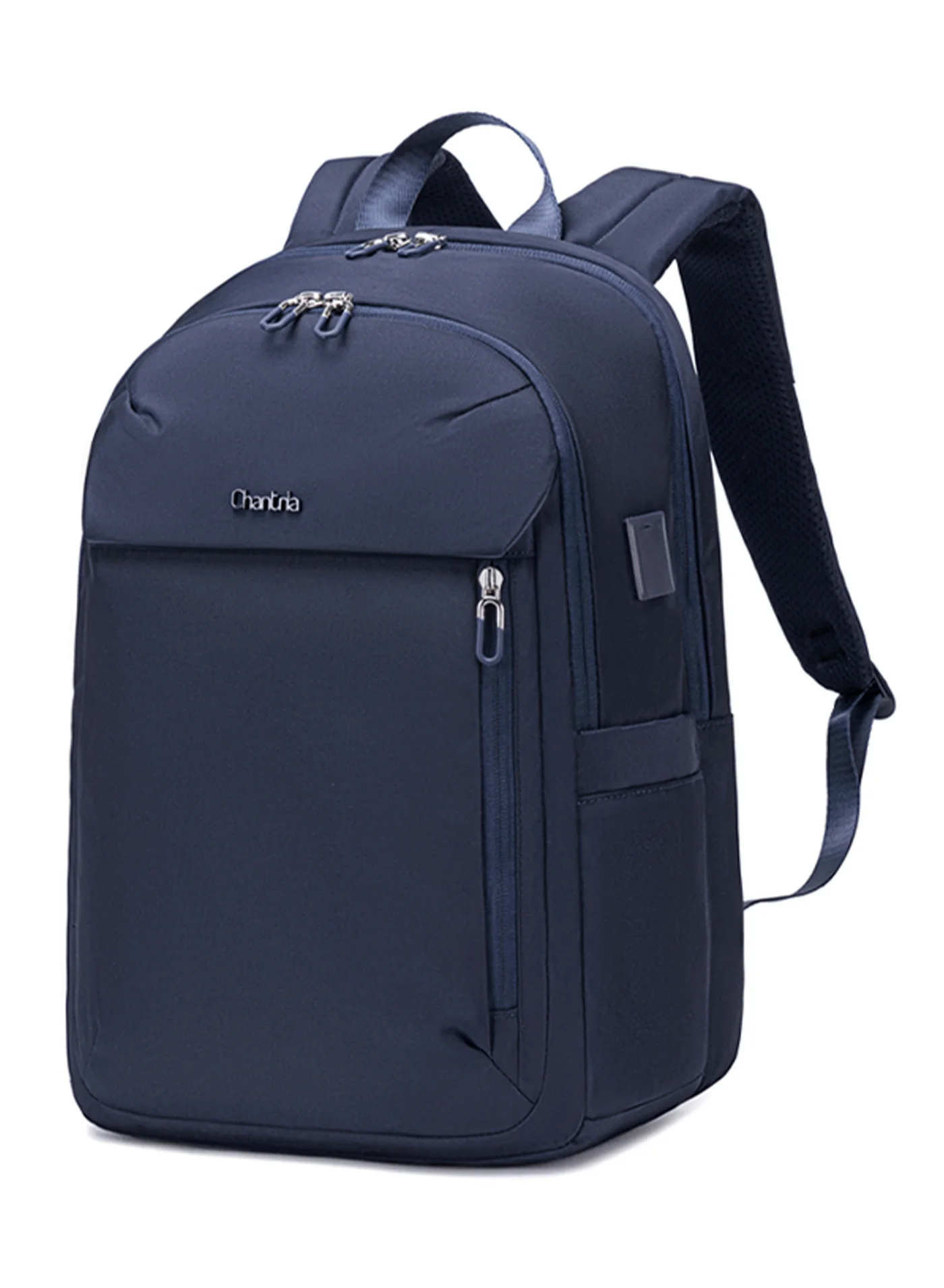Chantria Premium Lightweight Laptop Backpack Water Resistant Travel Daypack with USB Charging Port (Blue, 45 cm) eqf2j