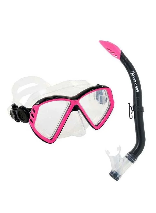 AQUA LUNG Junior Snorkel Combo Set Premium Underwater Breathing Gear for Kids (One Size) zzt05