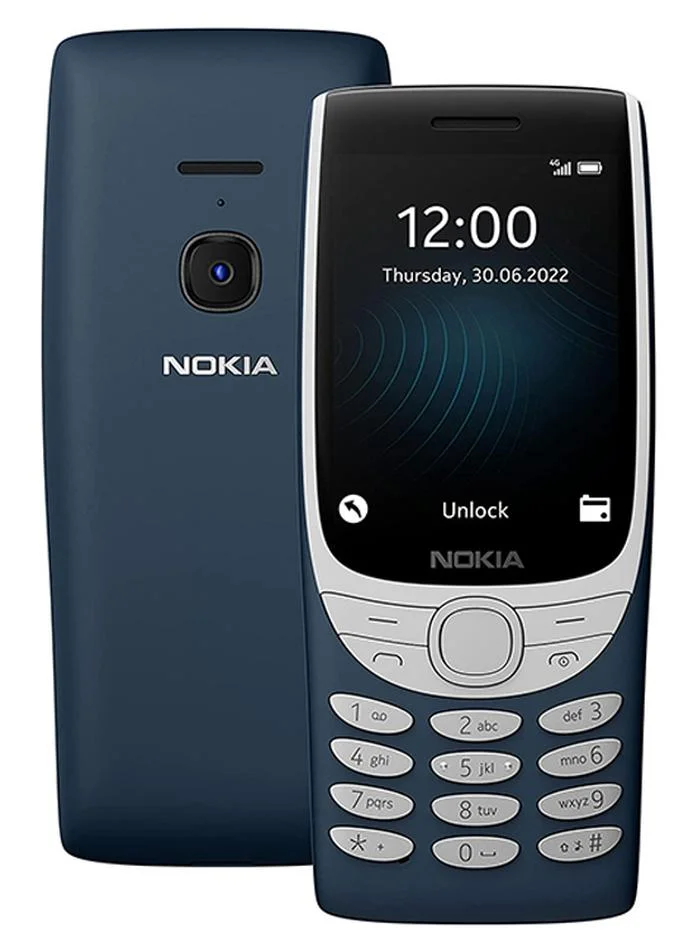 Premium 4G Feature Phone with Dual SIM, MP3 Player, Wireless FM Radio and Classic Gaming (Blue, 2.8-inch Screen) j8dbo