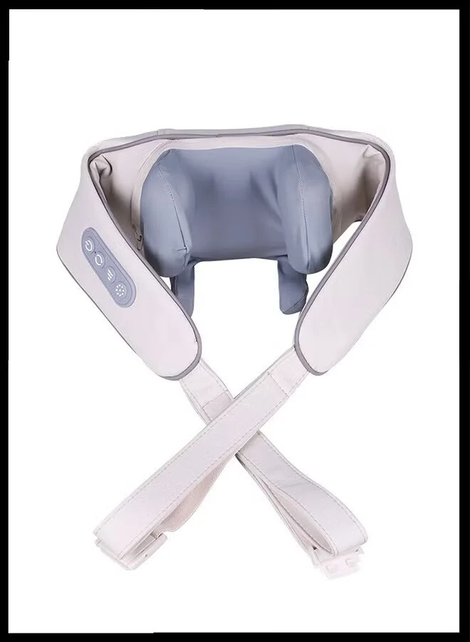 JOUDIYA Electric Heated Back Neck and Shoulder Massager with Deep Tissue Kneading for Muscle Relaxation (Home Office and Car Use) c4pfl