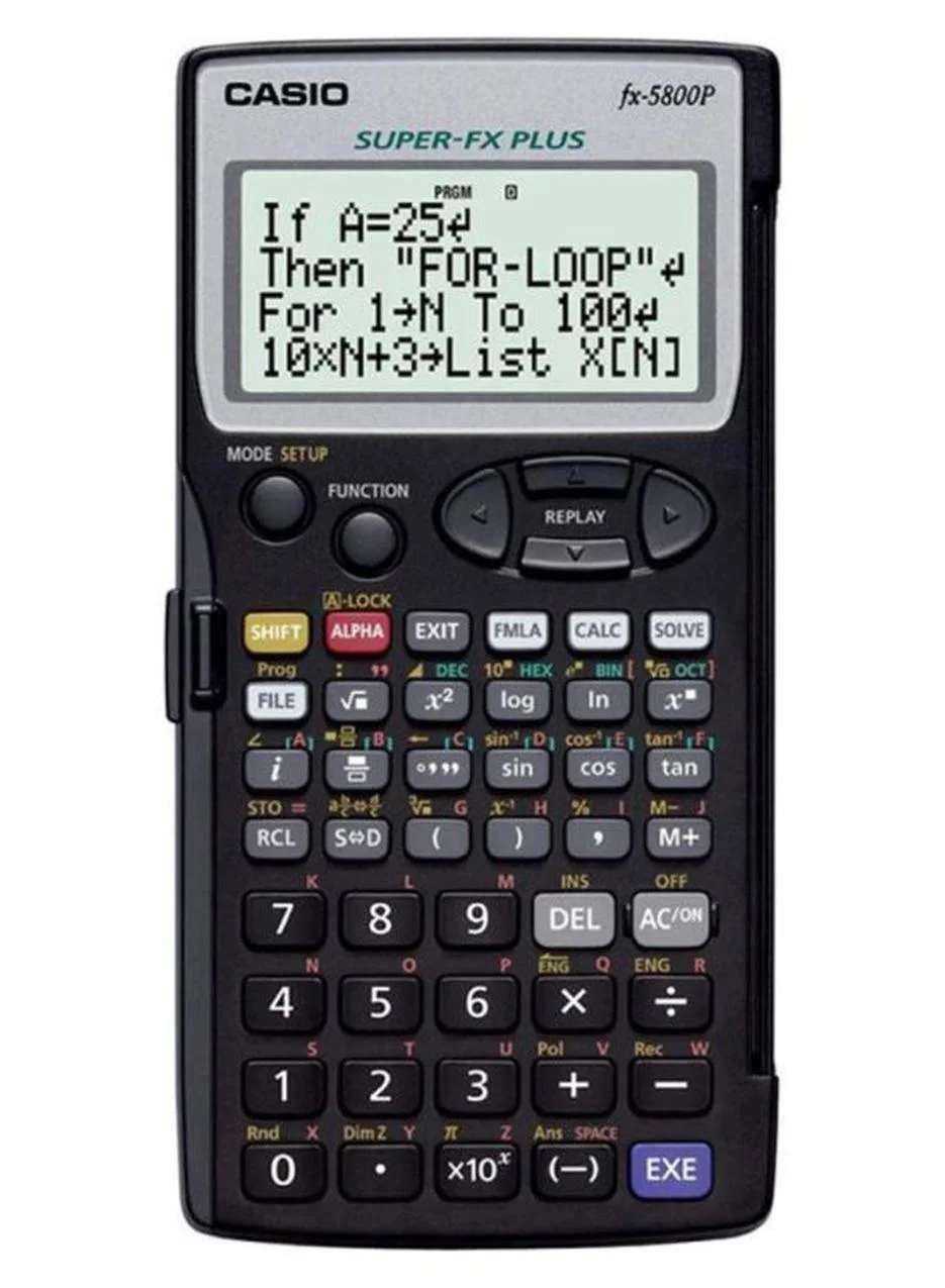 Premium Scientific Programmable Calculator High-Precision Mathematical Tool (Black, 1 Unit) rauaw