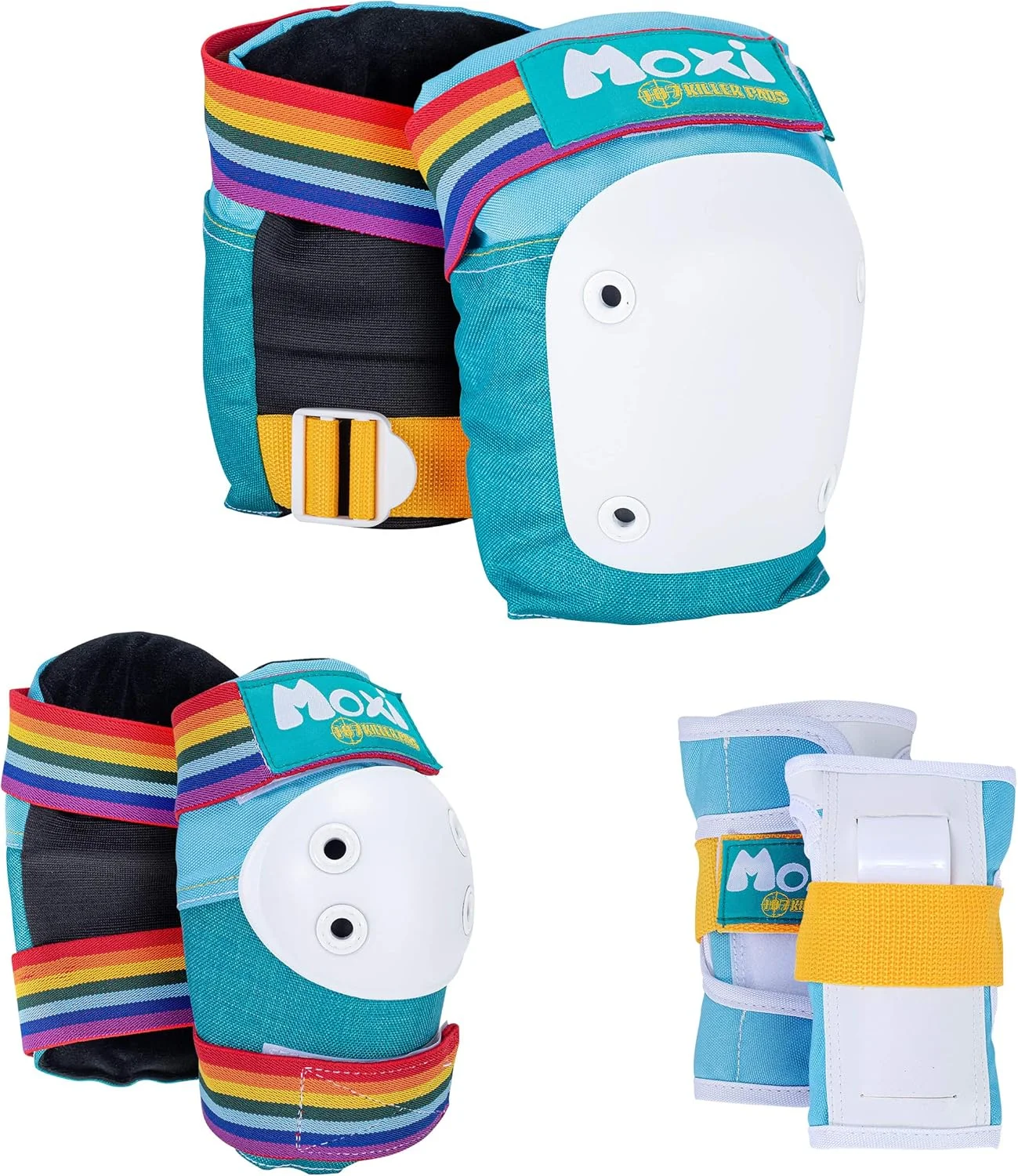 Premium Skate Protective Gear Set - Knee Pads, Elbow Pads, and Wrist Guards (6-Piece Set, Adult) dlt5t