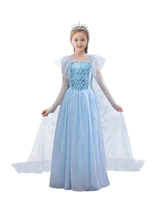 XiuWoo Princess Party Dress with Tiara Premium Costume Set for Kids (120cm) n7kyt