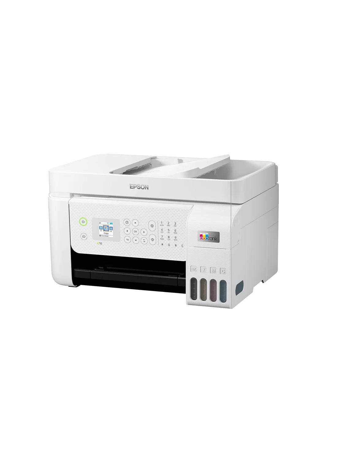 All-in-One Ink Tank Office Printer Wireless Print Scan Copy Fax High Resolution (White) u0b6c