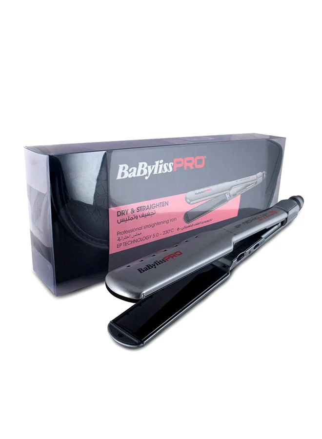 Professional Nano Titanium Hair Straightener with 38mm Wide Floating Plates for Fast Smooth Styling (Black, 38mm) 76jex