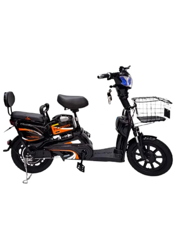 Premium Electric Delivery Scooter 800W Motor 48V 13Ah High-Performance Commuter Bike (Black, 41 km/h) bgada