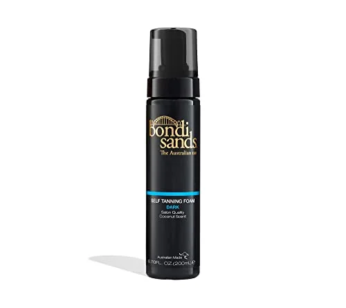 Bondi Sands Dark Self Tanning Foam Enriched with Aloe Vera and Coconut for Natural-Looking Tan (200 mL) porga