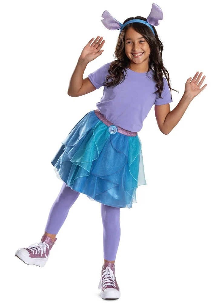 Party Centre Cartoon Character Tutu Costume Set for Girls (Blue, 120 cm) vnyo1