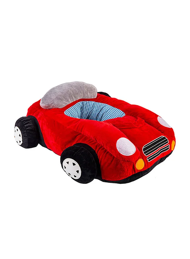 Kidle Car Shaped Baby Backrest Folding Sofa (Soft Plush Support Seat for Infants) ykgix