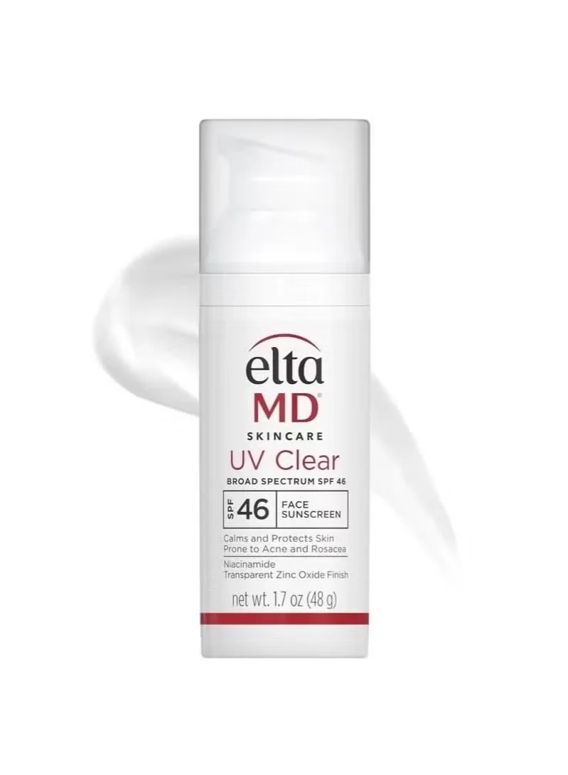 Premium UV Clear Face Sunscreen SPF 46 with Zinc Oxide Oil-Free Formula for Sensitive Skin (48 g) c0f3y