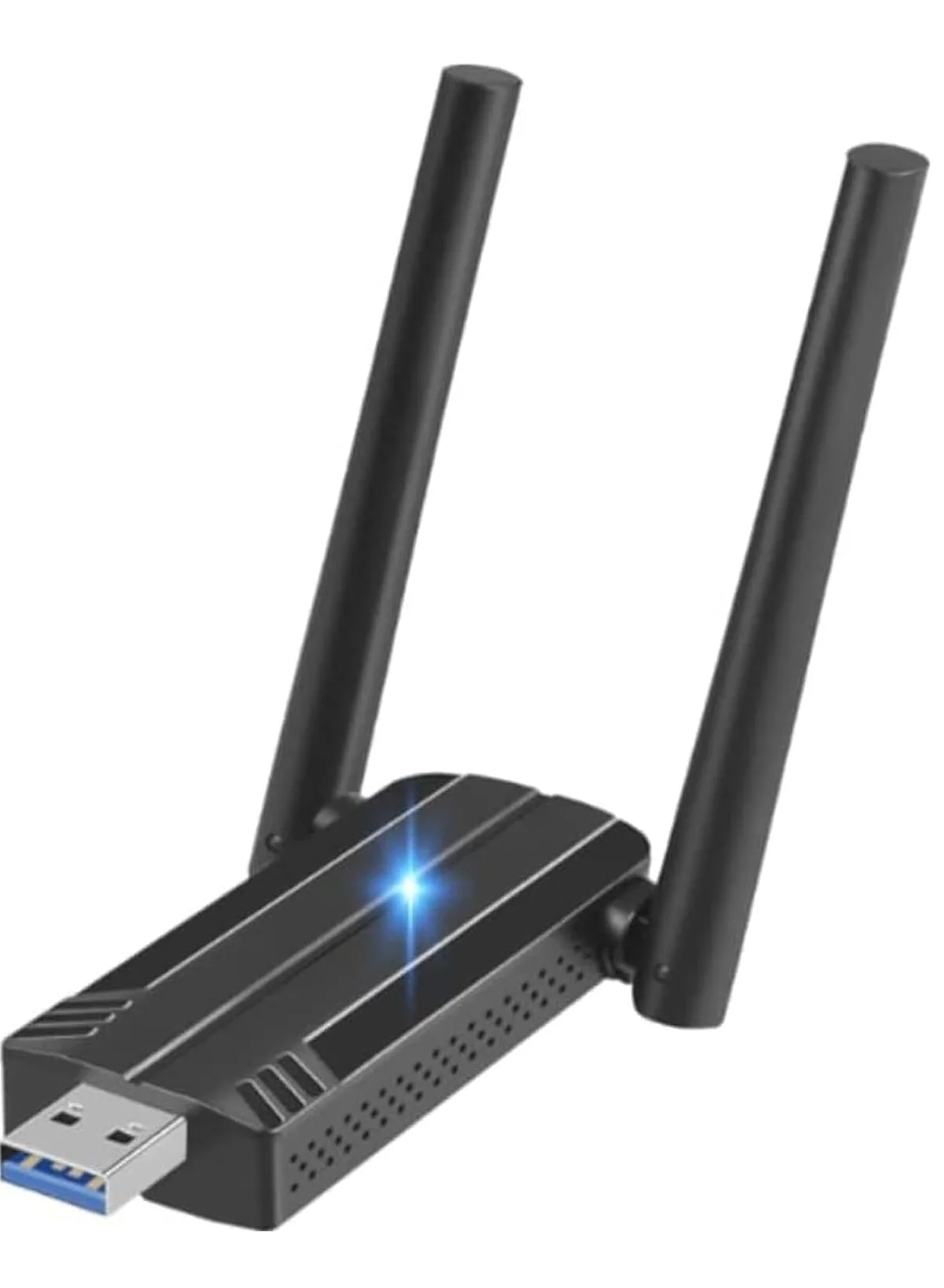XICEN WiFi 6 Wireless USB Adapter Dual Band 1800Mbps Network Dongle (USB 3.0, Dual 5dBi Antennas) for Desktop and Laptop PC w54s3