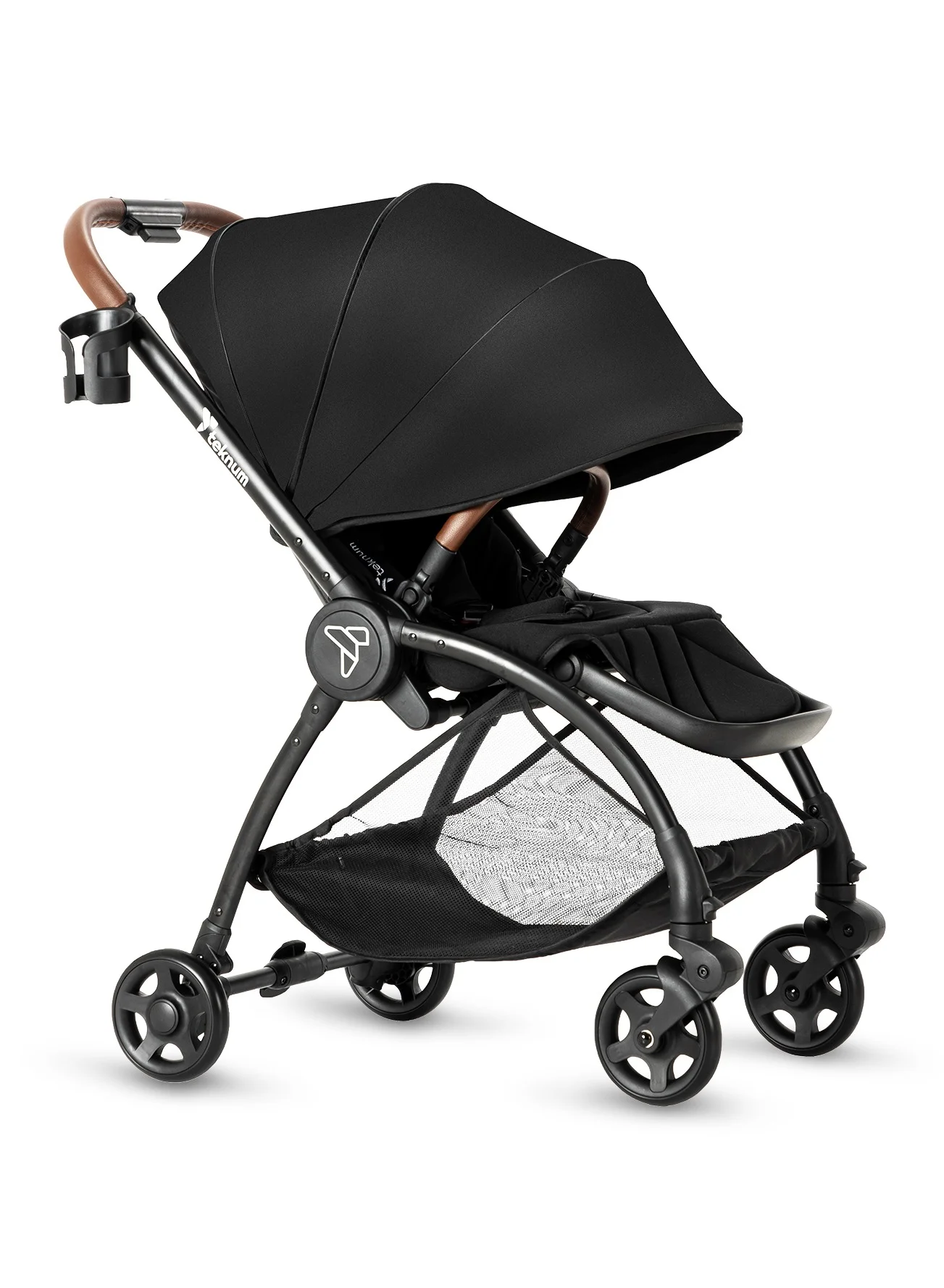TEKNUM Travel Stroll 2 Lightweight Baby Stroller with Reversible Seat and Multi-Recline Positions (Black) 5xnb0