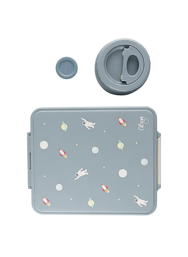 Citron Grand Lunch Box with 4 Compartments (Spaceship Design, 1900 mL) 2nynq