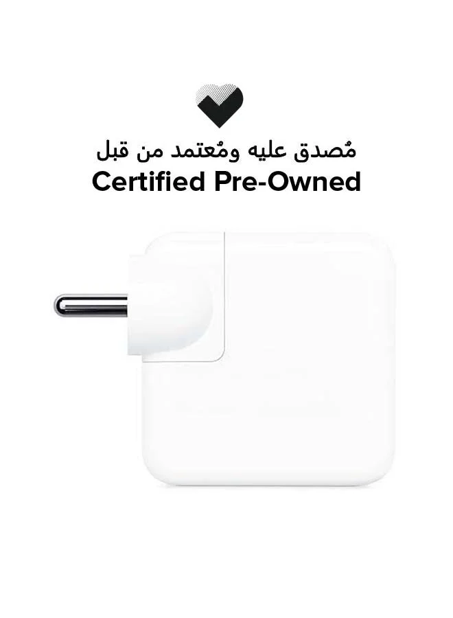 Premium Smart 30W USB-C Power Adapter Fast Charging Wall Charger (White, 30W) 8fjhx