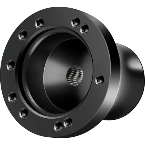 LEAPGOMAX Steering Wheel Adapter for Golf Cart DS 1984 Models (Premium Aluminum, Black, 5-6 Hole Pattern) laax2