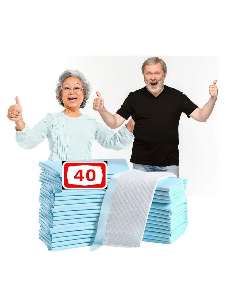Cherry Medical Supply Disposable Underpads XL Incontinence Bed Covers (60 cm x 90 cm, 40 Pieces) fke8i