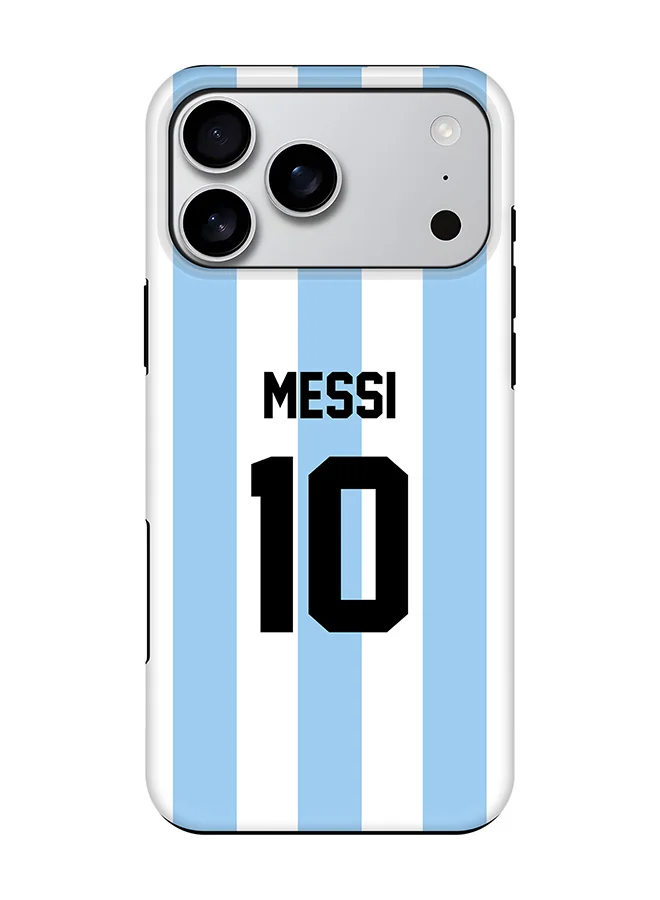Stylizedd Magnetic Protective Case for 17 Pro Max Dual Layer PC and TPU Matte Finish Argentina Football Design hz1sx